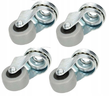 Kółko obrotowe meblowe gumowe fi 30 zestaw 4 szt.