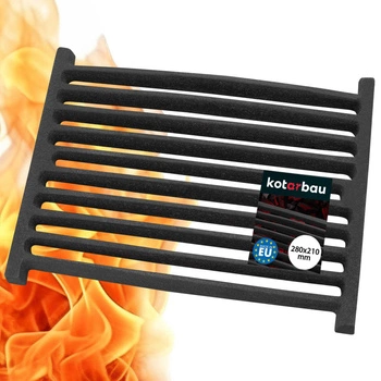 Ruszt żeliwny kuchenny piec kominek - 28x21 cm