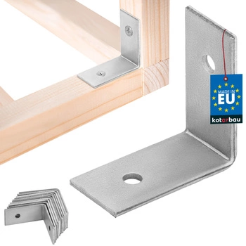 Kątownik ciesielski nierdzewny ocynkowany 30x30x15 mm zestaw 12 szt