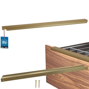 Uchwyt meblowy aluminium złoty mat 416/436 mm