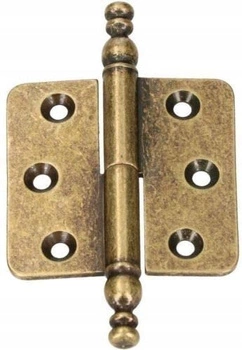 Zawias meblowy składany ozdobny mebli patyna prawy