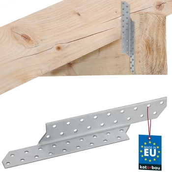 Łącznik ciesielski krokwiowy złącze płatwiowe prawy 250x35 mm