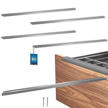 Uchwyt meblowy aluminium srebrny 780/800 mm zestaw 4 szt