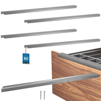 Uchwyt meblowy aluminium srebrny 540/560 mm zestaw 4 szt