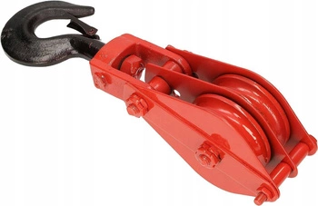 Bloczek do lin podwójny budowlany zblocze 100mm