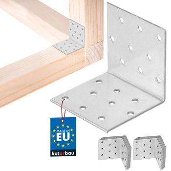 Kątownik ciesielski ocynkowany 60x60x60 mm zestaw 25 szt.