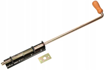 Zasuwa sprężynowa garażowa rygiel 550 bram drzwi - Kolor czarny