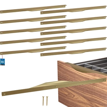 Uchwyt meblowy aluminium złoty mat 416/436 mm zestaw 10 szt