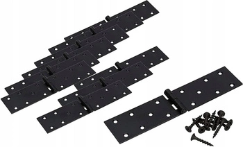 Zawias budowlany splatany skrzyniowy czarny 200x45 mm - 10 szt.