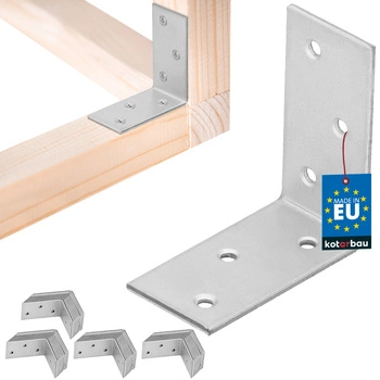 Kątownik ciesielski nierdzewny ocynkowany 50 x 50 x 25 mm zestaw 50 szt