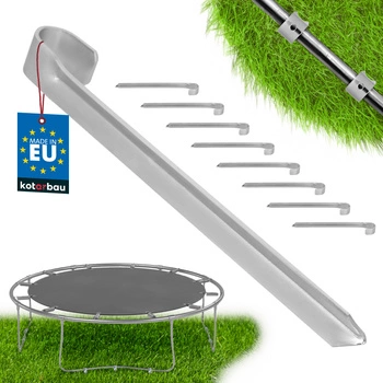 Kotwa wbijana śledź do trampolin ocynk 430 mm zestaw 8 szt.