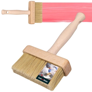 Pędzel malarski ławkowiec duży szeroki do tapet gruntu 110 mm