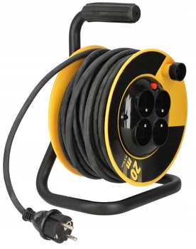 Zwijak przedłużacz bębnowy 3x1,5 budowlany z/u 20m