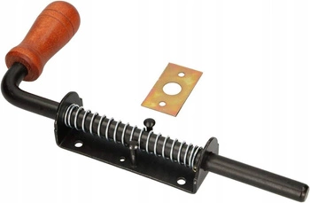 Zasuwa sprężynowa rygiel 260mm do bram garaż drzwi