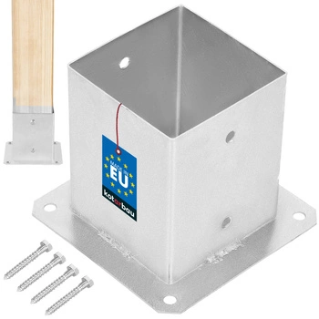 Podstawa słupa przykręcana wspornik kotwa 120x120