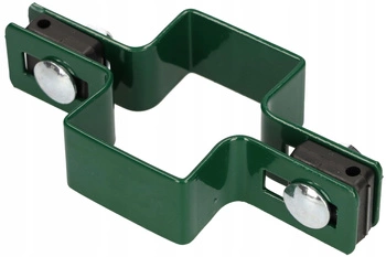 Obejma słupka paneli ogrodzeniowych 60x40 mm pośrednia - Kolor zielony
