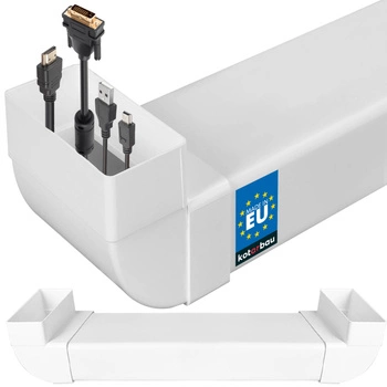 Kanał kablowy do telewizora podtynkowy płaski 120x60 mm 50 cm