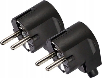 Wtyczka kątowa rozbieralna uziemienie wtyk 16a - 2 szt.