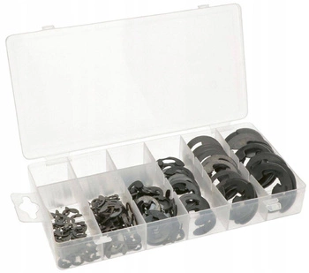 Zestaw zawleczki typu e pierścienie segera 300 szt.