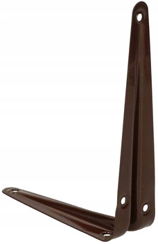 Kątownik pod półkę wspornik podpórka 12,5x10 brąz