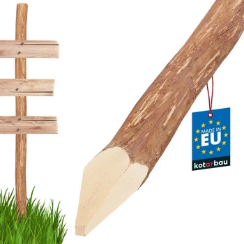 Palik strugany ogrodzeniowy drewniany leszczynowy 120 cm