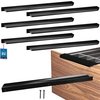 Uchwyt meblowy aluminium czarny mat 320/340 mm zestaw 6 szt