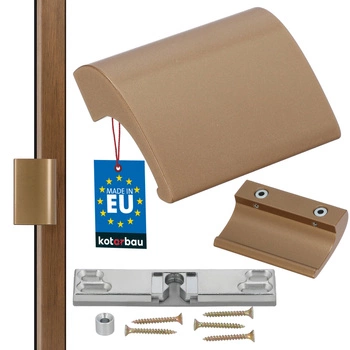 Zatrzask balkonowy pochwyt drzwi zamek palacza aluminiowy - Kolor patyna