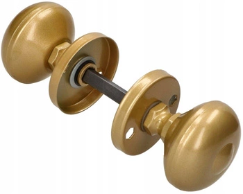 Gałko gałka obrotowa drzwiowa okrągła furtki drzwi - Kolor złoty