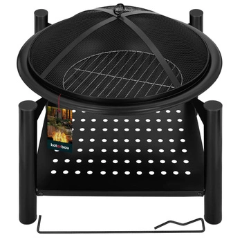 Palenisko ogrodowe z rusztem stalowe 58x58x55 cm