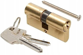 Wkładka bębenkowa do zamka 25/30 drzwiowa mosiądz