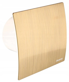 Wentylator łazienkowy domowy fi 100mm panel złoto