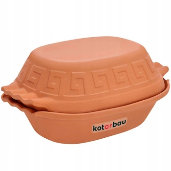 Garnek rzymski owalny gliniany naczynie forma 4l