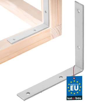 Kątownik ciesielski nierdzewny ocynkowany 125x125x20 mm