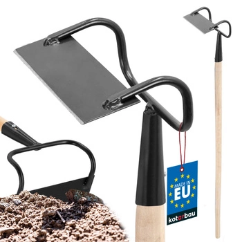 Motyka kopaczka ogrodowa haczka z drewnianym trzonem - 120 cm