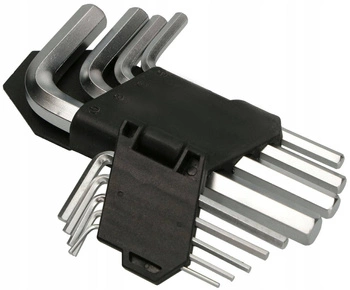 Klucze imbusowe wkrętaki krótkie 1,5-10 cr.v - 9 szt.