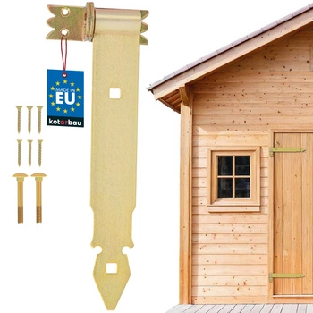 Zawias pasowy ozdobny złoty 300 mm