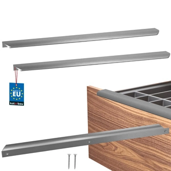 Uchwyt meblowy aluminium srebrny 540/560 mm zestaw 2 szt