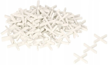 Krzyżyki dystansowe 3mm do płytek glazury - 80 szt.