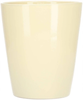 Doniczka osłonka ceramiczna na kwiaty 12 cm kremowa
