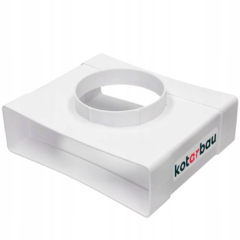 Trójnik łącznik 204x60 kanału płaskiego fi 100 mm