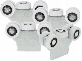 Wózek 43mm do bram drzwi przesuwnych 5 rolek - 4 szt.