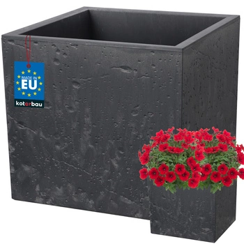 Donica kwadratowa beton industrialna marengo 39 cm