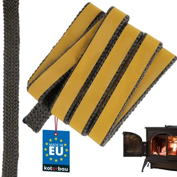Taśma samoprzylepna do uszczelniania kominka pieca 20x4 mm 2,5 m