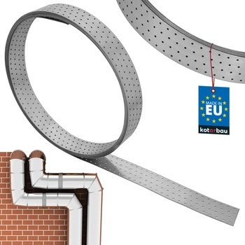 Taśma montażowa stalowa ocynkowana perforowana 80 x 2 mm 10 m