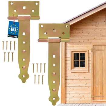 Zawias altanowy budowlany żółty 200 mm zestaw 2 szt.