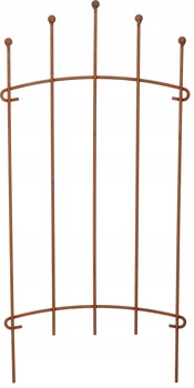Płotek palisada przęsło ogrodowe wbijane rdza 48 cm