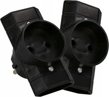 Rozgałęźnik 3 gniazda wtyczkowy złodziejka b/u - 2 szt.