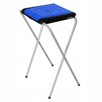 Stojak stelaż na worki do śmieci odpadów niebieski 120l