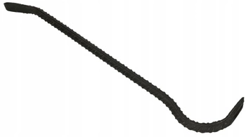 Łom kuty wygięty żebrowany 70cm łapka dwustronna