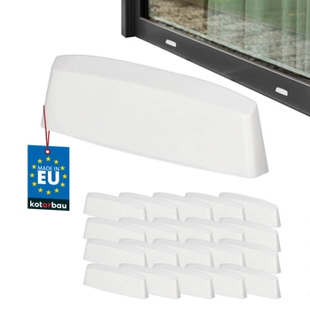 Zaślepka odwodnień do okien PCV biała 36 mm zestaw 20 szt